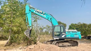 KOBELCO SK2008 Loading to Dump Truck 5Ton [upl. by Avla]