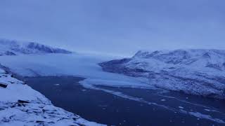 Timelapse footage of a Greenland glacier [upl. by Koziarz]