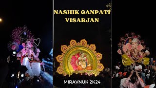 Nashik Ganpati Visarjan Miravnuk 2024  Part 3  Grand Procession Highlights [upl. by Ettevahs186]