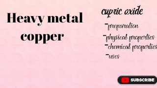 cupric oxidecuocompound of copper class 12 chemistry [upl. by Aibonez]