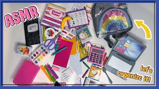 📚 ASMR Unboxing amp Organizing My Life School Supply Playset  No Talking Tingly Mini Sounds [upl. by Pall71]