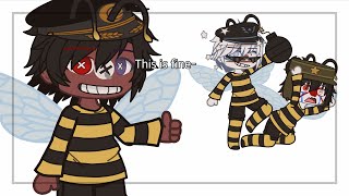 Bees communicate by dancing   Countryhumans x gacha club  Japanese empireThird reichAmerica [upl. by Aziar]