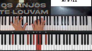 Versão Atualizada Os Anjos te Louvam  Eli Soares  Piano Tutorial 🎹🔥 [upl. by Aharon]