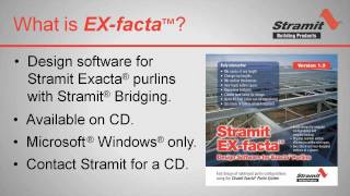 Stramit EXfacta Training  Part 1 Benefits amp Features [upl. by Silvio]