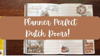 Creating Dutch Doors in my Planner Perfect Journal [upl. by Odlopoel]