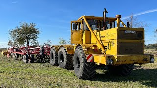 Kirovets K701 6x6 custom made tractor in action  pure V12 sound [upl. by Currey810]