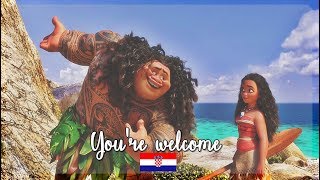 Moana  Vaiana Youre welcome Croatian SampT [upl. by Redyr77]