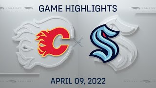 NHL Highlights  Flames vs Kraken  Apr 9 2022 [upl. by Tezzil849]