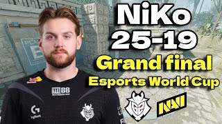 CS2 POV  G2 NiKo 2519 vs NAVI Ancient Esports World Cup 2024 Grand final [upl. by Damali]