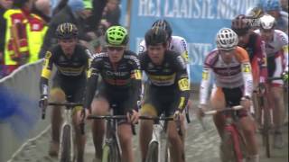 Belgian National Championships Cyclocross  Oostende  812017 MEN [upl. by Akinihs]