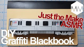 ▲ Graffiti Blackbook ASMR  Bookbinding Basics ep 11  Just the Make No Talking [upl. by Annais]