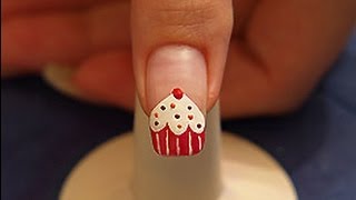 Cupcake as fingernail design with nail lacquers [upl. by Chilton657]