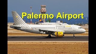 Short stop for plane spotting  Palermo Punta Raisi Airport  Sicily  Alitalia Vueling DAT [upl. by Atiran]