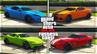 TOP 5 FASTEST CARS IN GTA 5 ONLINE UPDATED 2024 [upl. by Mateo659]