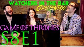 Watchers in the Bar Game of Thrones S8E1 quotWinterfellquot Recap [upl. by Haelat]