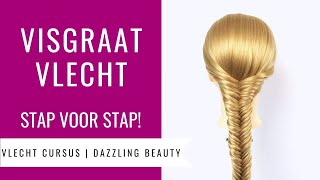 VISGRAAT VLECHT  HOE MAAK JE DAT  Vlecht Cursus Dazzling Beauty deel 4 [upl. by Agretha]