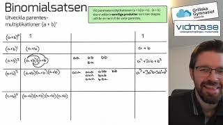 Matematik 5 BINOMIALSATSEN Pascals triangel Pascals formel och exempeluppgifter Korrigerad ver [upl. by Constancia]