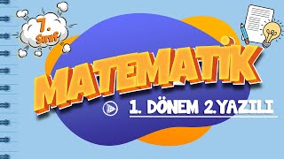 7 Sınıf 1 Dönem 2 Yazılı Hazırlık I Matematik [upl. by Minerva]