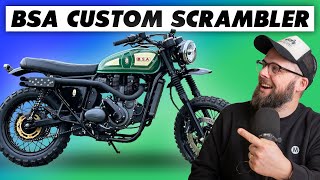 BSA Gold Star 650 Custom Scrambler London Motorcycle Show 2024 Highlights [upl. by Oleic]