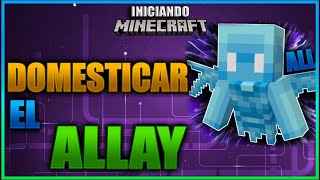 COMO DOMESTICAR AL ALLAY  INICIANDO MINECRAFT Ep 82 [upl. by Audun317]