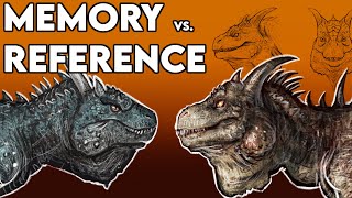 Kaiju Memory vs Reference Speed Drawing  Dino King 2  The Beast of Fire Mountain [upl. by Clary]