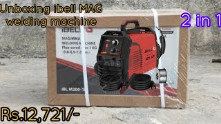 Unboxing my new ibell MAG portable welding machine  Flux cored  gasless  MMA arc welding [upl. by Ennayar277]