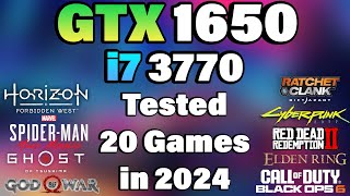 i7 3770  GTX 1650 Tested 20 Games in 2024 [upl. by Frum]