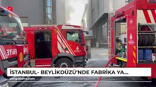 İstanbul Beylikdüzünde fabrika yangını 1 [upl. by Angadreme376]