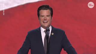 In RNC speech Matt Gaetz attorney general nominee says hell be Donald Trumps strongest ally [upl. by Nylrahs30]