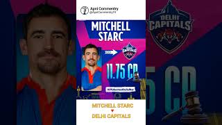 Mitchell Starc Sold Buy Delhi Capitals  IPL Auction 2025  ApniCommentry19 [upl. by Ettecul6]