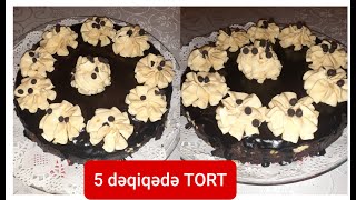 5 DƏQİQƏDƏ BİŞMƏYƏN  Peçenyeden Mozaik Tort [upl. by Bennie]