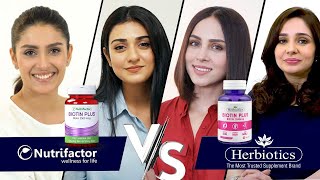 Nutrifactor Biotin Plus vs Herbiotics Biotin Biotin Tablets for Hair Loss Review Vitamin H [upl. by Consuela150]