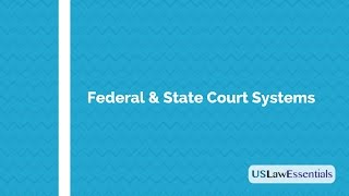 What are Federal and State Court Systems in the United States [upl. by Kind504]