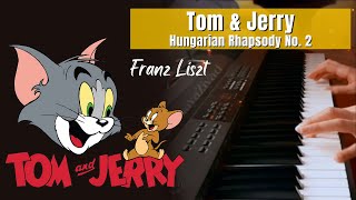 Tom amp Jerry  Hungarian Rhapsody No 2  Piano cover  عزف بيانو توم وجيري [upl. by Hallett]