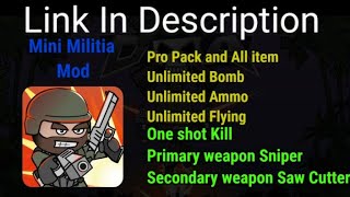 Mini Militia Mod Apk  Mod By Neeraj  Unlimited All Things  Download Mini Militia  mediafire [upl. by Thirza]