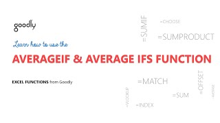 AVERAGEIF amp AVERAGEIFS Function in Excel [upl. by Cheria]