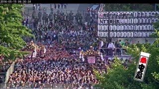 【アーカイブ】 20160515 三社祭 宮出し／浅草中屋 屋上カメラよりの映像 [upl. by Nnaeirb546]