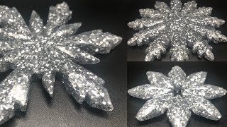 Resin Glitter Snowflakes [upl. by Akitan]