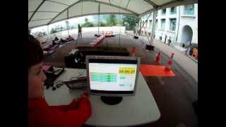 biathlon laser scolaire chronometrage et tir autonomes [upl. by Ivens]