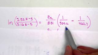 arrhenius equation example [upl. by Arahsak]