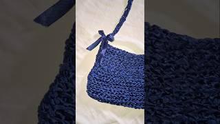 crochet ribbon bag 🎀crochetedwithlove crochetbag ribbonbow ✨️ [upl. by Hseyaj]