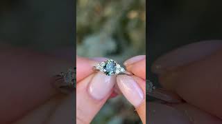 quotRheaquot Montana sapphire engagement ring [upl. by Nairdad]