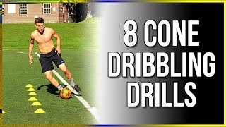 8 Cone Dribbling Drills for Soccer [upl. by Brewer]