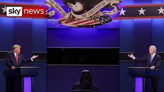 Trump and Biden face off in final US presidential debate  highlights [upl. by Mathre]