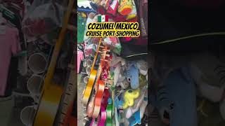 Cozumel Mexico Cruise Port Vendor Stand Cheap Souvenirs Oct 24 [upl. by Ahsika950]