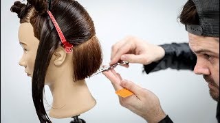 Why am I Cutting a Bob Haircut using Horizontal and Vertical Sections  MATT BECK VLOG S2 20 [upl. by Airad]