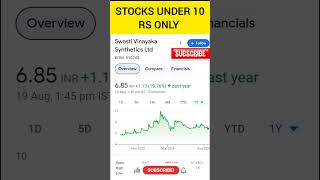 STOCKS UNDER 10 RS ONLY pennystocks pennyshare stockmarket shortsfeed [upl. by Eifos]