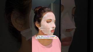 Collagen face mask trend went wrong trendingonshorts [upl. by Enyrb213]