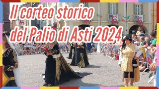 Il corteo storico del Palio di Asti 2024 [upl. by Akcemat]