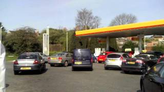 Fuel panic buying in Derby [upl. by Aisirtap]